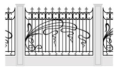  кованые заборы и 
ворота