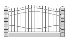 забор кованый